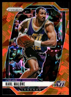 2024-25 Panini Prizm Prizms Orange Ice Karl Malone Utah Jazz #289