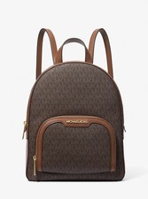 MICHAEL KORS JAYCEE MEDIUM ZIP POCKET BACKPACK BAG Brown