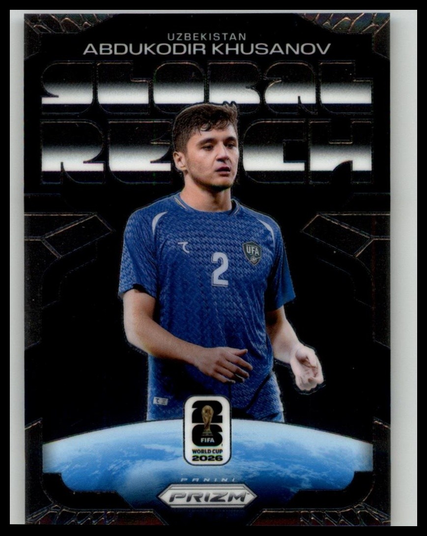 2026 Panini Prizm FIFA World Cup #21 Abdukodir Khusanov Global Reach