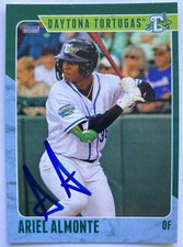 ARIEL ALMONTE RC SIGNED IP 2023 CHOICE MiLB DAYTONA TORTUGAS TEAM SET #12 AUTO
