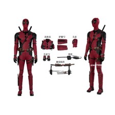 Deadpool 3 Cosplay Costume Outfits Jumpsuit Mask Accessories Boots Mens Lot Suit
