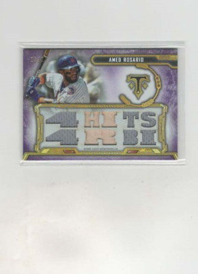 2020 Topps Triple Threads Relics Amethyst /27 Amed Rosario #TTR-ARO3
