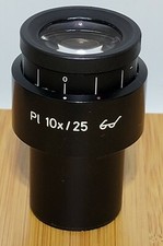 Zeiss 44 40 34 Pl 10x/25 Microscope Eyepiece