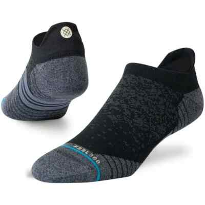 Stance Performance Run Light Wool Tab Height Socks Freshtek Infiknit Black