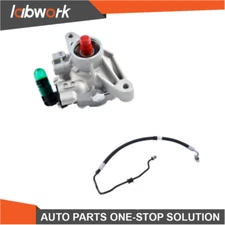 Labwork Power Steering Pump+Pressure Hose Kit For 2006-2011 Honda Civic 1.8L