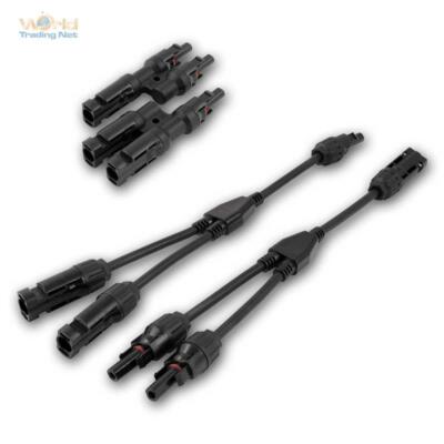 2er Pack Solar Y-Stecker/Adapter-Kabel, Verteiler/Splitter für PV Soarpanels