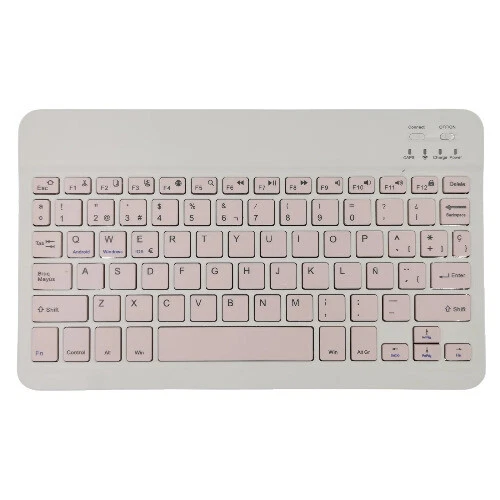 10 inch Portable Mini Wireless Bluetooth Spanish Russian Korean Keyboard - Image 2 of 4