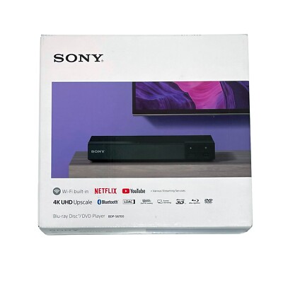 Sony 4K UHD Upscale Blu-ray Disc Player Wi-fi + Streaming - BDP-S6700 - Sealed