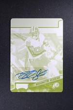 2018 Panini Playoff Plates Patches Yellow Printing Plate Jordan Reed Auto #1/1