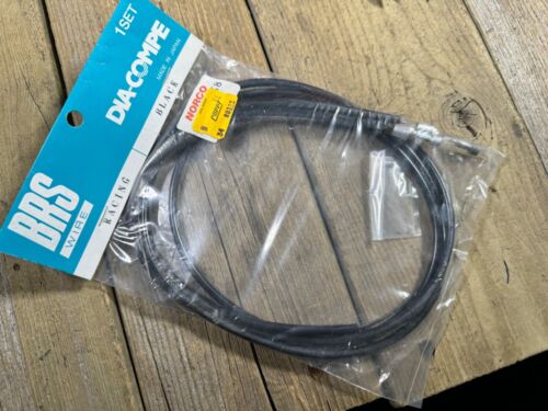 Dia-Compe Brake Cables BRS Racing Brake Cables NOS Black - Picture 1 of 8