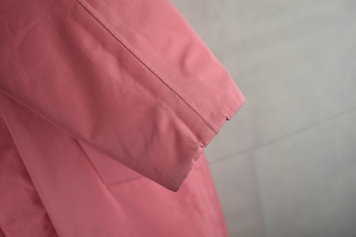 Lands End Womans Pink Long Padded Puffer Jacket Size XS Petite Anorak Parka Coat - Picture 5 of 11