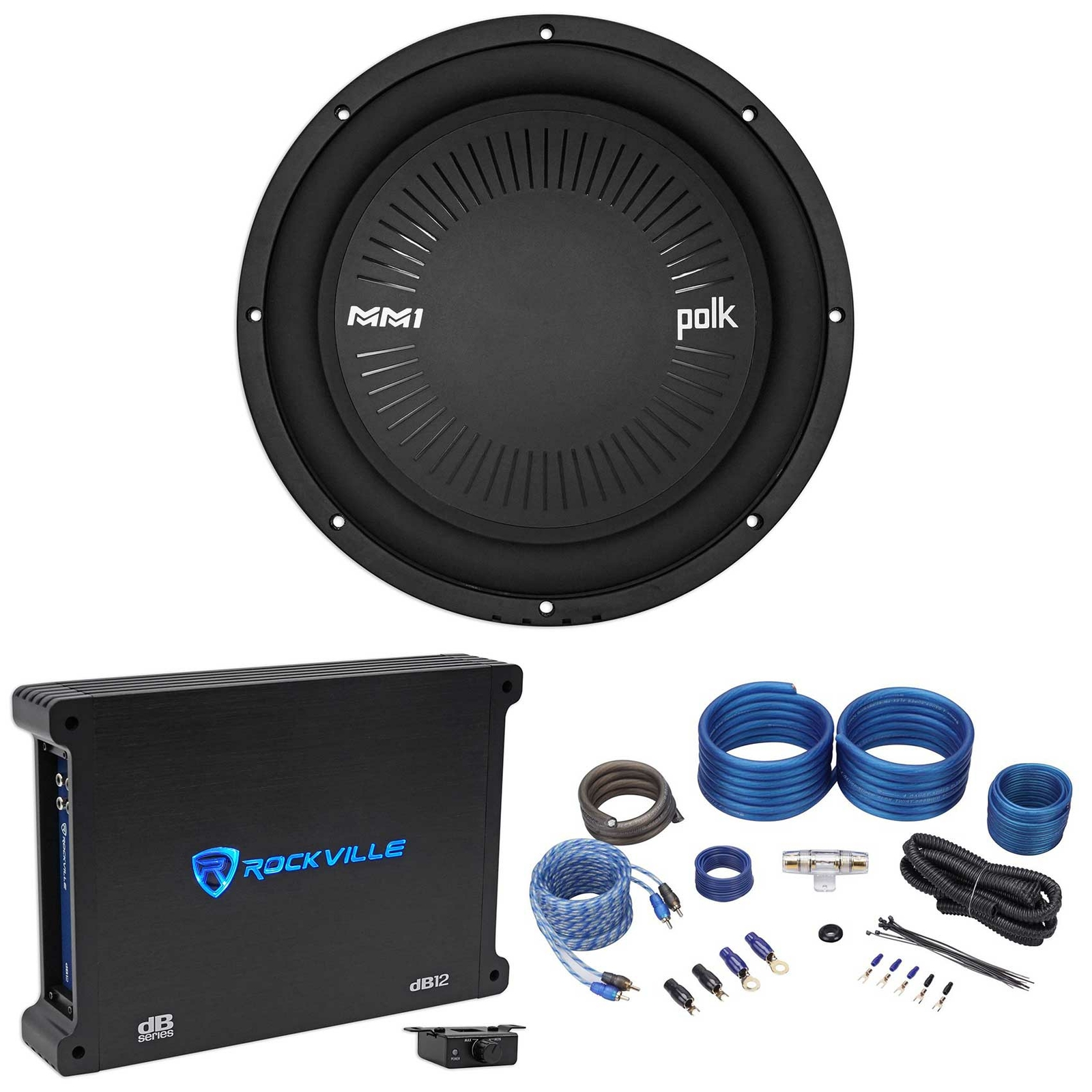 Автомобильный аудио-сабвуфер Polk Audio MM 1242 DVC 12 мощностью 1260 Вт моноусилитель Комплект усилителей 40090₽