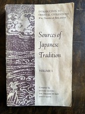 Sources of Japanese Tradition Volume I :   (1965, TPB)