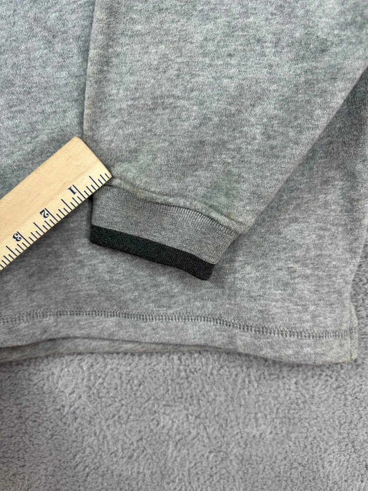 Arrow Fleecepullover 1/4 Zip Sweatshirt Herren Large grau schwer neu - Bild 2 von 4