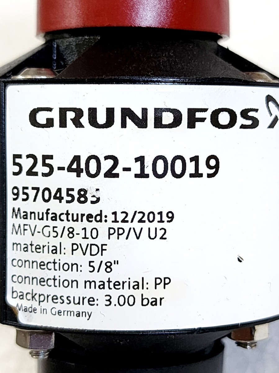 GRUNDFOS MFV-G5/8-10 PP/V U2 Multifunction valves 95704585