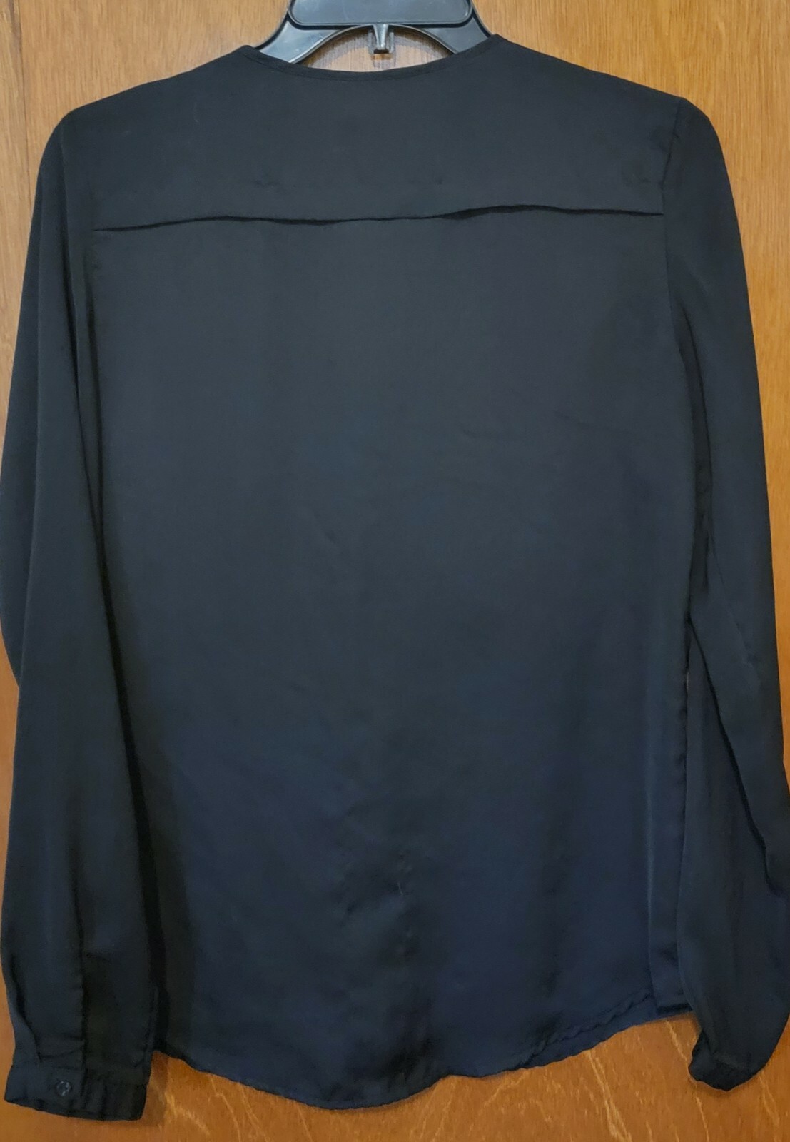 Mossimo Black Button Down Long Sleeved Blouse Loo… - image 2