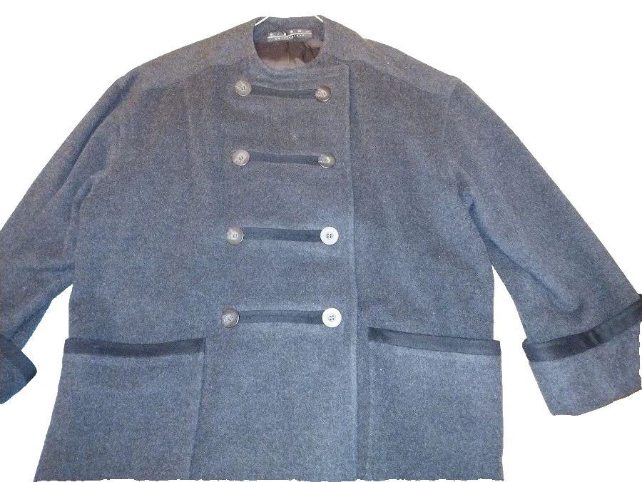 Abrigo Bisang Suiza Ing Loro Piana Superfino 100% Lana de Cordero Mujer Talla 6 Foto 4 de 4