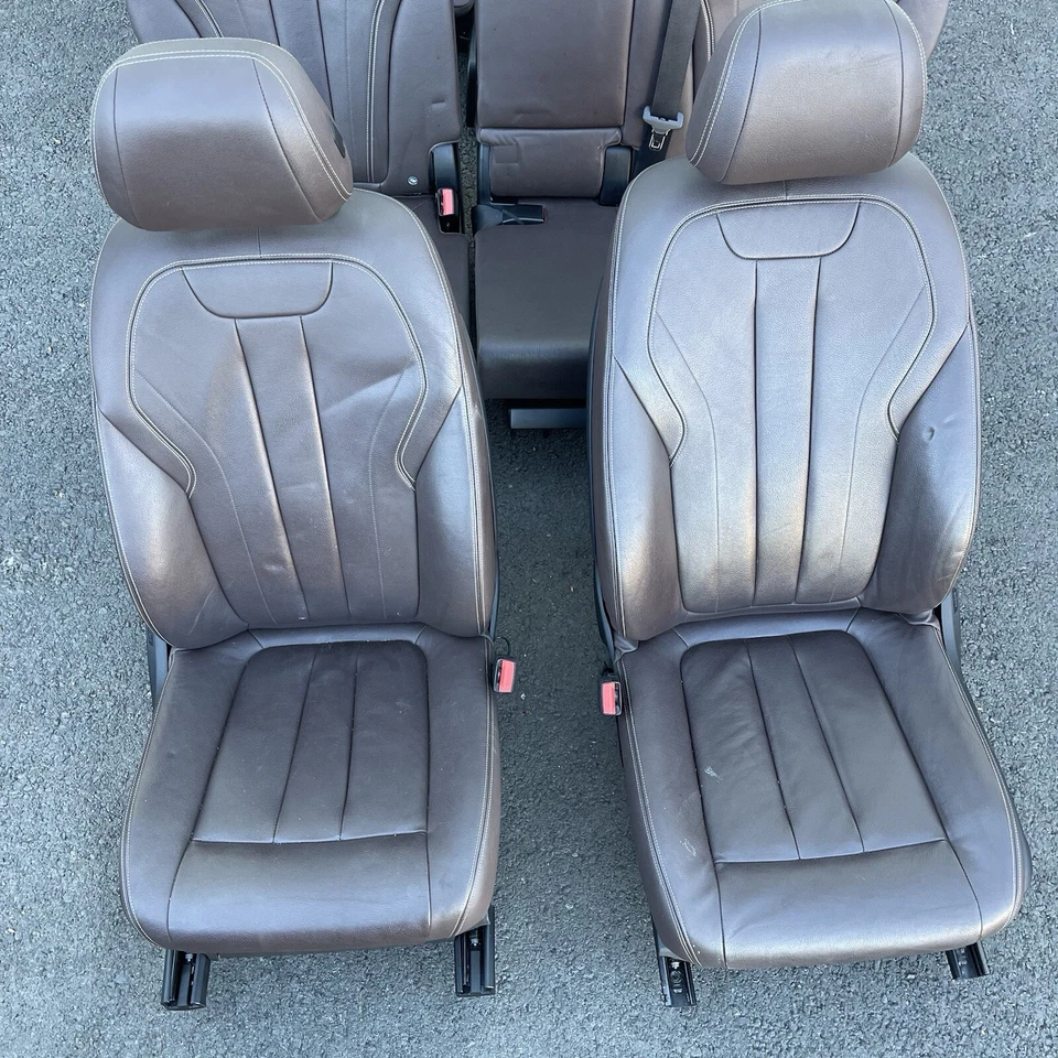 BMW X5 F15 2014 - 2018 Set Sport Front Rear Headed Seat Seats Door Panels OEM - Image 3 of 4