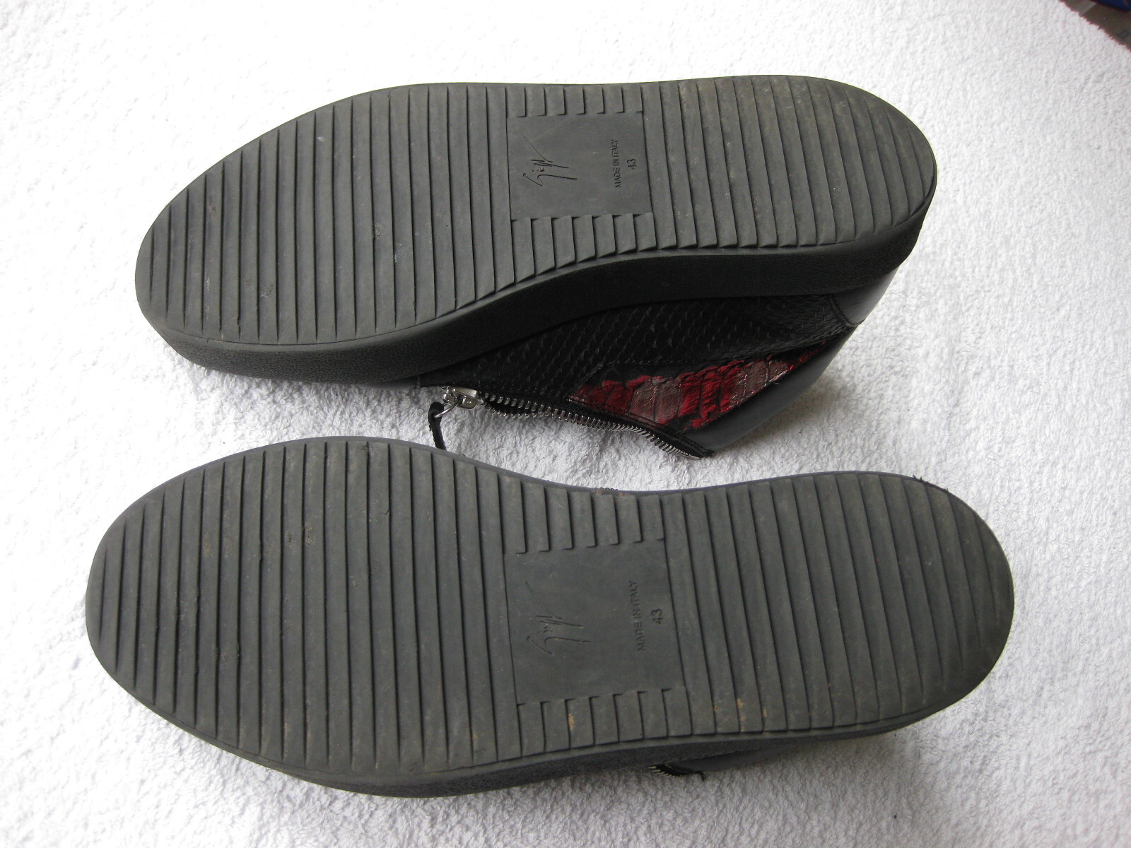 GIUSEPPE ZANOTTI Python -Embossed Mid-Top Sneaker… - image 9