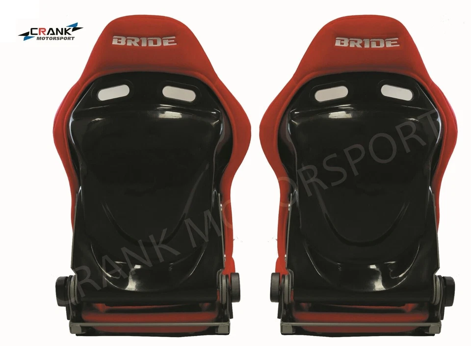 1x Bride Seat stradia Red Fiberglass Bride Japan ADR appv Car Racing Sport seat - Image 3 of 4