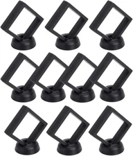 10 Pcs 3D 2.75" Floating Coin Display Frame Stand Holder Case For Jewelry Coins