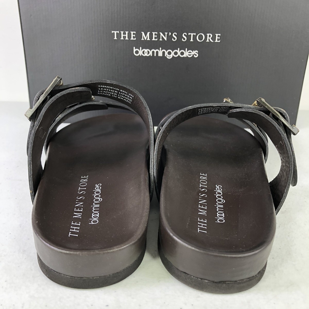 The Mens Store Bloomingdales Brown Devin Sandals Size 9M Heritage | Men main image 4