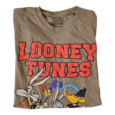 Looney Tunes T-shirt Size L Multiple Characters Unisex Beloved Cartoon Great