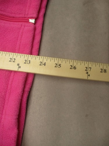 Columbia Size XL (18-20) Girls Pink Full Zip Pocket Fleece Athletic Jacket 940 - Picture 7 of 10