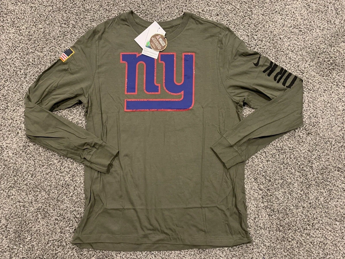 2022 New York Giants Nike Salute to Service Long Sleeve Shirt M - 3XL