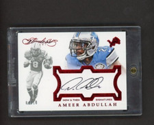2016 Panini Flawless Now and Then Signatures Ruby #16 Ameer Abdullah /10   *S88