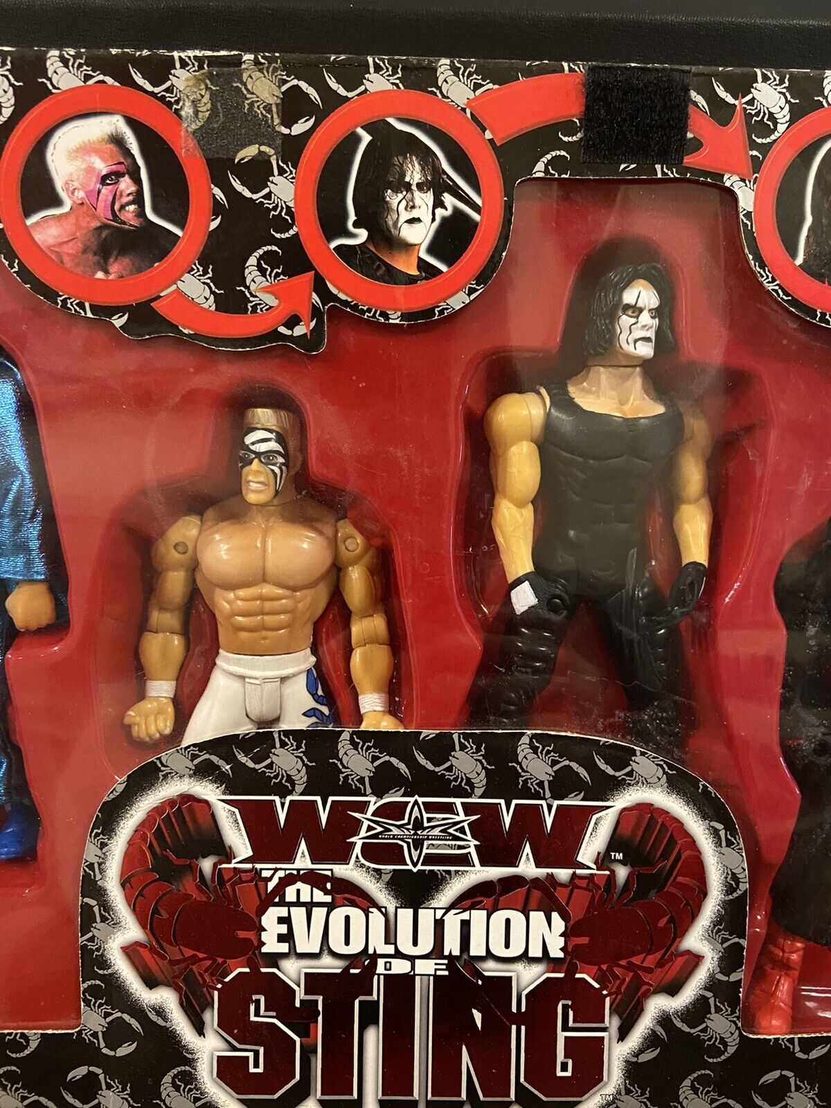 ToyBiz WCW The Evolution of Sting Wrestling Action Figures Set - 77585
