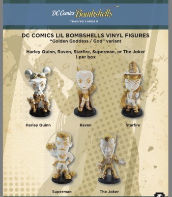 2018 Cryptozoic DC Bombshells 2 Complete 5 Lil Golden Goddesses Set w/ Bonus