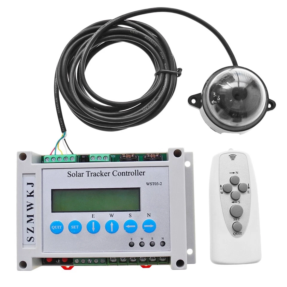 Controlador de rastreo solar LCD de seguimiento automático de panel solar electrónico de doble eje Foto 2 de 4
