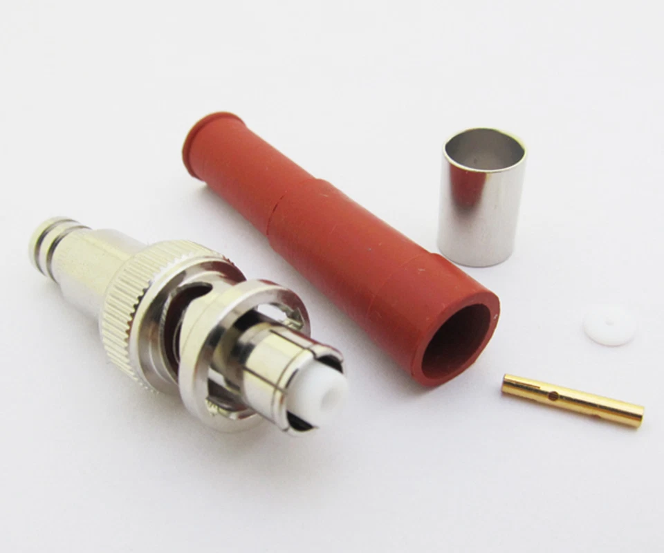 50pcs RP-BNC Male Female Pin High Voltage Power Audio Connector SHV5000V for RG6 - Image 2 of 3