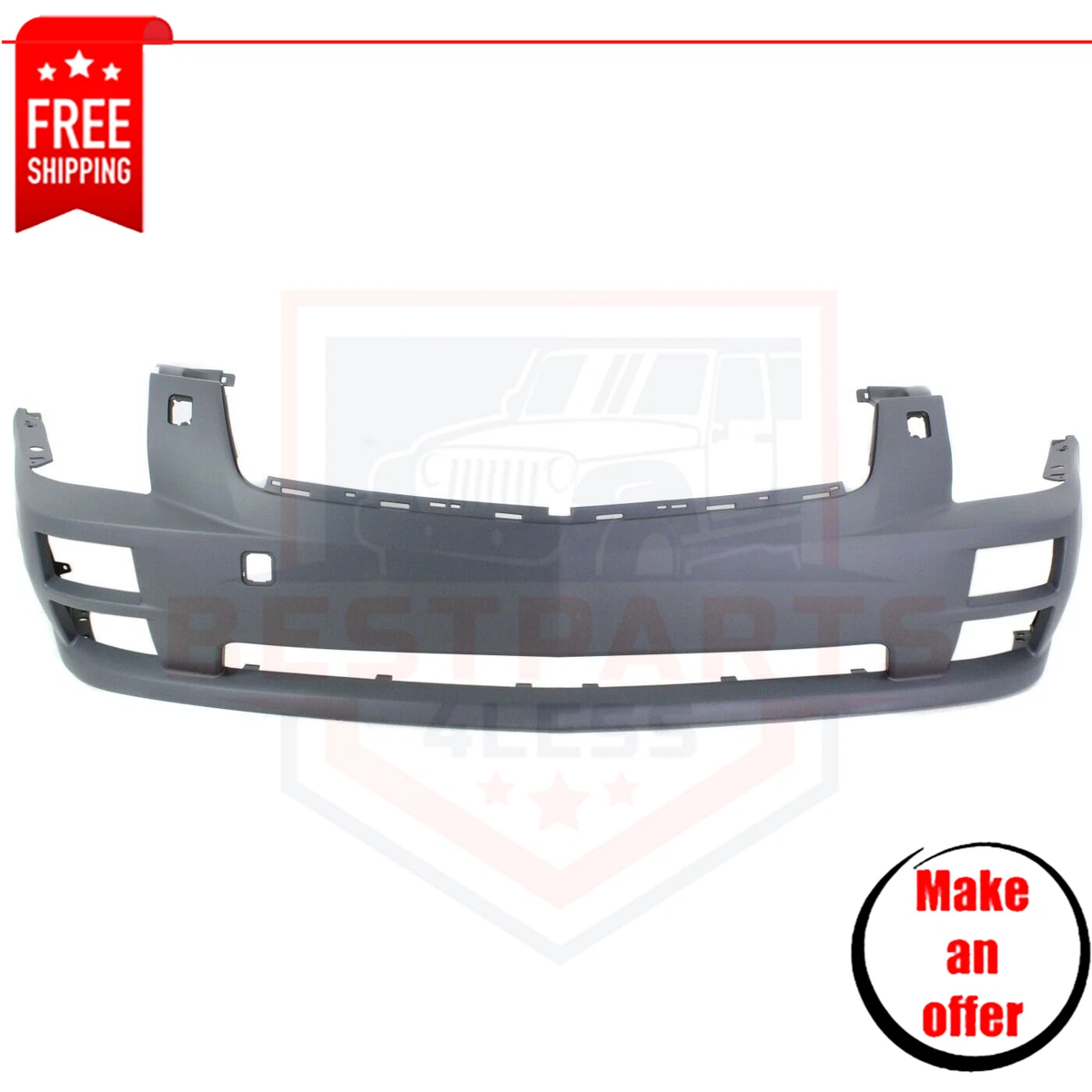 Bumper Cover for 2005 2007 Cadillac STS Front Plastic with