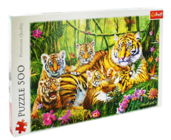Trefl Jigsaw Puzzle Tiger Cubs Animals 500 Pieces Premium Quality New Sealed
