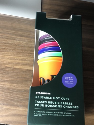 NUOVO 2020 Starbucks Halloween Drop "GLOW IN THE DARK" Set di tazze calde riutilizzabili! ๐ - Foto 6 di 6