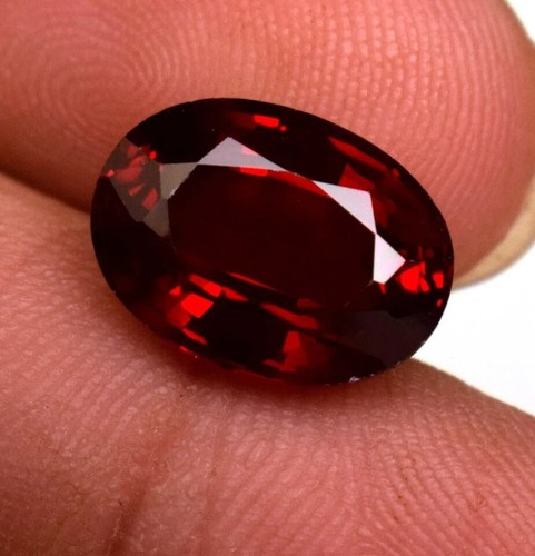 9.54 Ct + Natural Mozambique Blood Red Ruby Certified Stunning Oval Gemstone