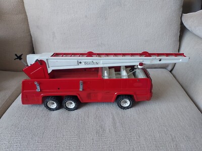 Tonka drehbare Hubleiter Pressstahl Feuerwehrauto 32202 um 1970