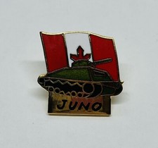 Vintage Arcapea 1994 D-Day”Juno” Normandy Beach Enamel Lapel Pin Sherman Tank 22