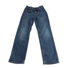 Levis 514 Boys Straight Leg Performance Jeans Medium Wash Blue Size 8 Reg D22