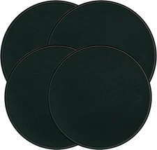 Range Kleen Black Round Burner Kovers Set of 4 