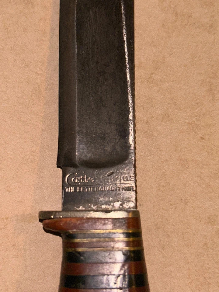 Cuchillo de lucha de caza Cattaraugus de colección Foto 2 de 4