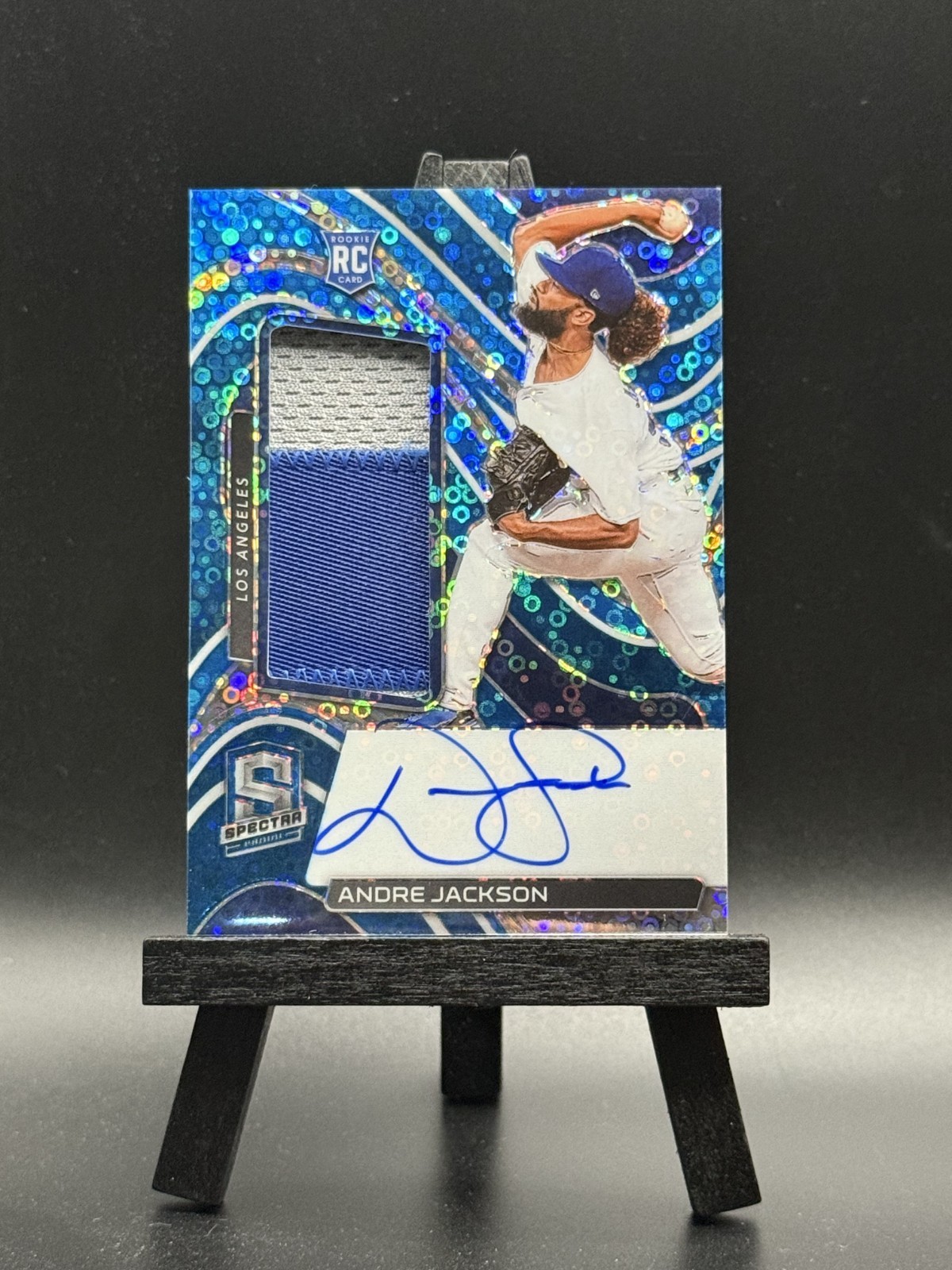 ANDRE JACKSON 2022 Panini Spectra Rookie Jersey Blue Neon Prizm Auto RC #118