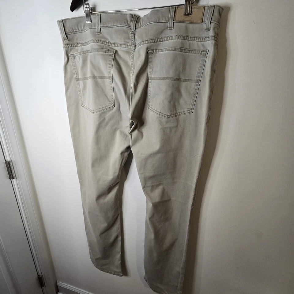 Bills Khakis Khaki Pants Men's 42x34 Straight Fit color stone  Made In USA  - Image 2 of 4