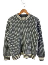 L.L.Bean Birdseye Knit Sweater Thick , Large, Wool, Gray, 518618