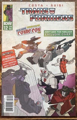 Transformers #12 - New York Comic Con NYCC Variant X-Men Homage IDW 2010