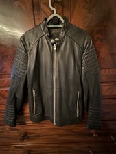 Hugo Boss Super Soft Black Leather Jacket Bargain Price