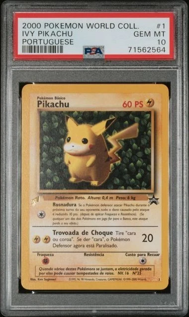 Pikachu Pokémon TCG Professional Sports Authenticator (PSA