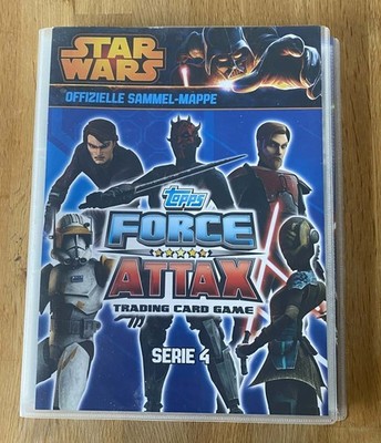 Topps Force Attax Clone Wars Series 4 - Binder + All 224 Base and Star Cards